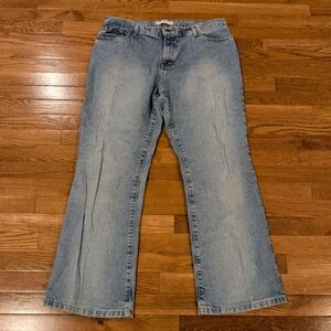 Tommy Hilfiger Y2K Light Blue Denim Women's Wide Leg Jeans Size 16